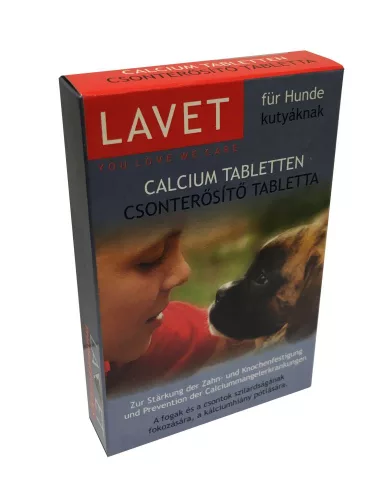 Lavet Calcium Csonterősítő Tabletta Kutyáknak 50db