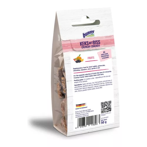 bunnyNature Crunchy Cracker gyümölcsös jutalomfalat 50 g