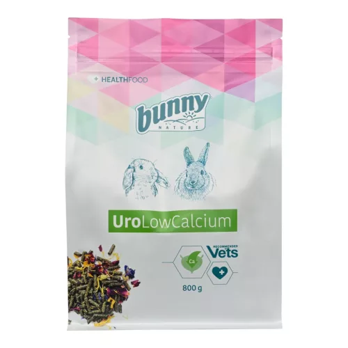 bunnyNature HealthFood UroLowCalcium húgyúti támogató nyúltáp 800 g