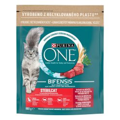   PURINA ONE STERILCAT Marhában és búzában gazdag száraz macskaeledel 800g