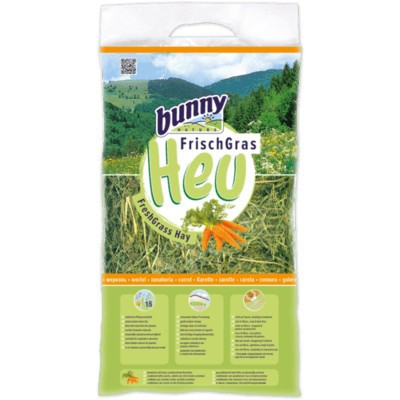 bunnyNature FreshGrass Hay with Carrot 500g