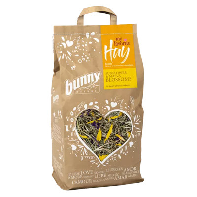 bunnyNature my favorite Hay from nature conservation meadows SUNFLOWER & MALVA BLOSSOMS 100g - KIFUTÓ
