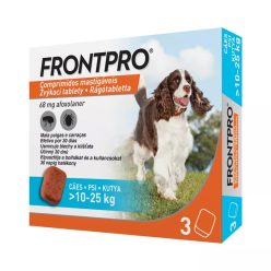   Frontpro rágótabletta kutyáknak bolhák és kullancsok ellen M (10-25kg) 3db