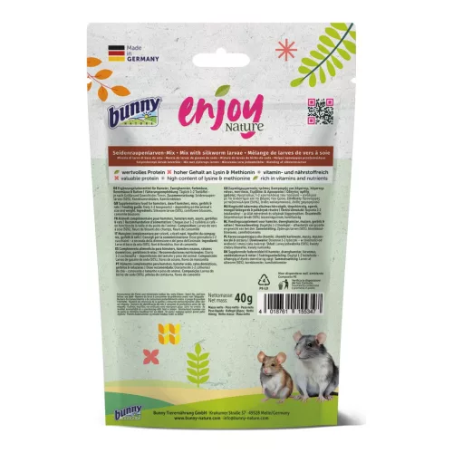 bunnyNature EnjoyNature selyemhernyólárvás jutalomfalat 40 g