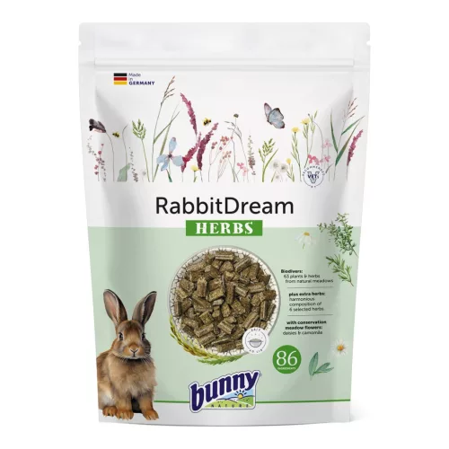 bunnyNature RabbitDream Herbs felnőtt nyúltáp 600 g