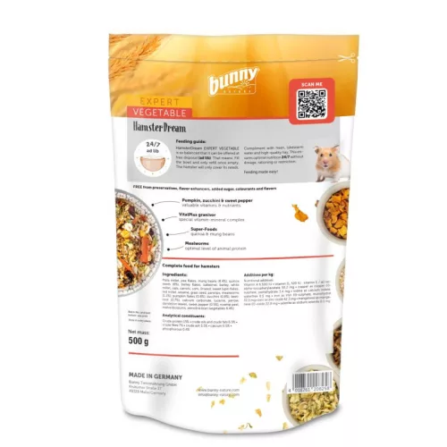 bunnyNature HamsterDream EXPERT VEGETABLE 500g