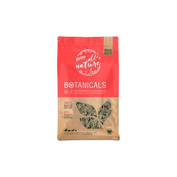 bunnyNature »all nature« BOTANICALS Mix with raspberry leaves & cornflower blossoms 400g