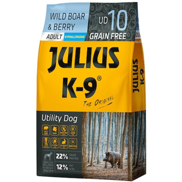 JULIUS-K9 Utility Dog Adult Hypoallergenic Wild boar&Berry 10kg