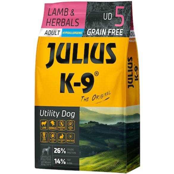 JULIUS-K9 Utility Dog Adult Hypoallergenic Lamb&Herbals 3kg