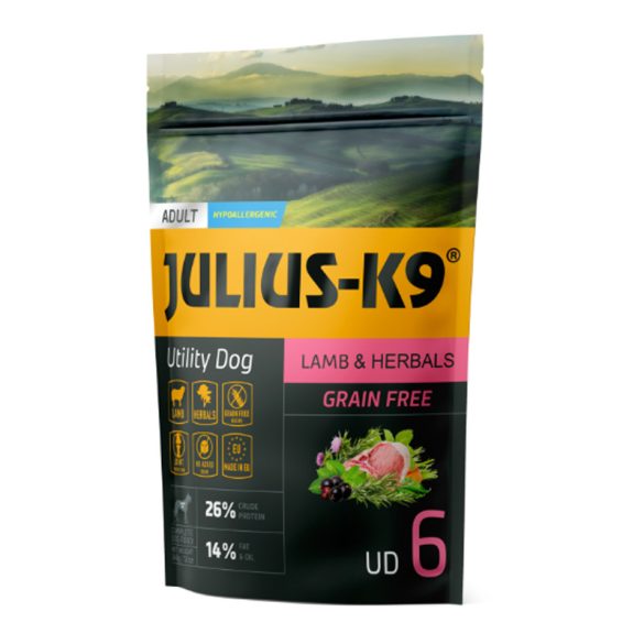 JULIUS-K9 Utility Dog Adult Hypoallergenic Lamb&Herbals 340g