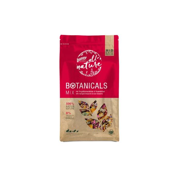 bunnyNature »all nature« BOTANICALS Mix with marigold blossoms & rose blossoms 130 g