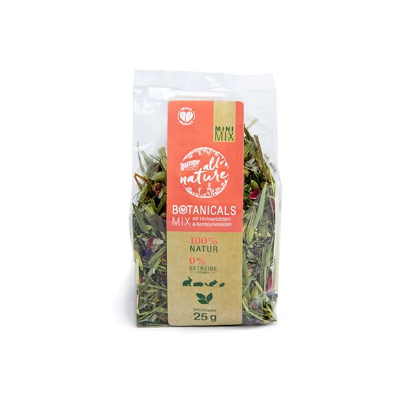 bunnyNature »all nature« BOTANICALS Mix with raspberry leaves & cornflower blossoms 25g
