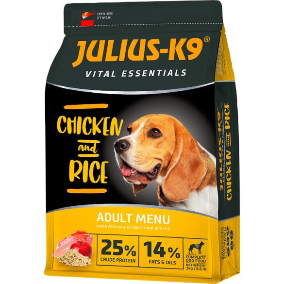 JULIUS-K9 Dog Adult Vital Essentials Chicken&Rice 12kg
