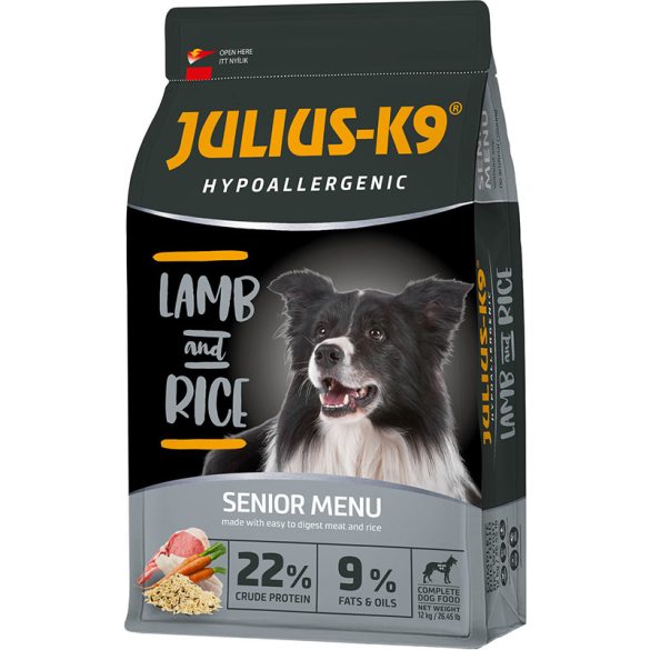 JULIUS-K9 Dog Senior Hypoallergenic Lamb&Rice 12kg