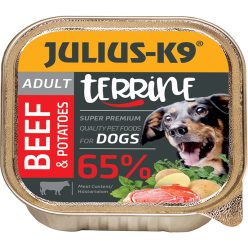JULIUS-K9 Dog Terrine Adult Beef & Potatoes 150g - Kifutó