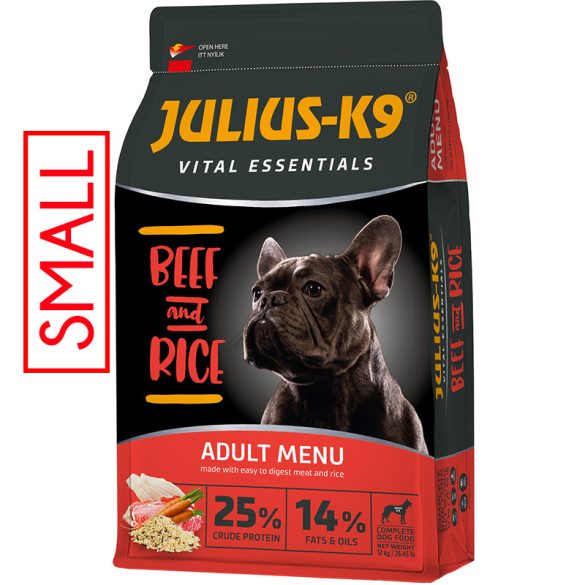 JULIUS-K9 Dog Adult Vital Essentials Small Beef&Rice 3kg