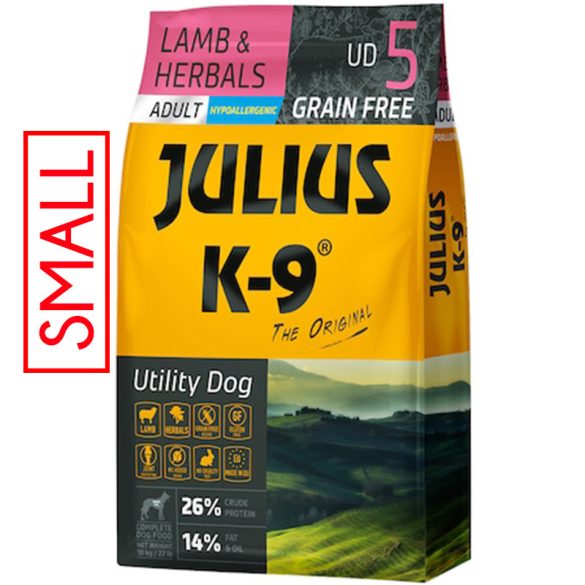 JULIUS-K9 Utility Dog Adult Small Hypoallergenic Lamb&Herbals 10kg