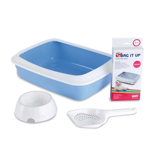 Savic Iriz Kit Starter alomtálca babakék 42x31x12,5cm