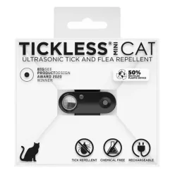   Tickless® Mini Vegyszermentes, tölthető kullancs- és bolhariasztó készülék macskáknak fekete