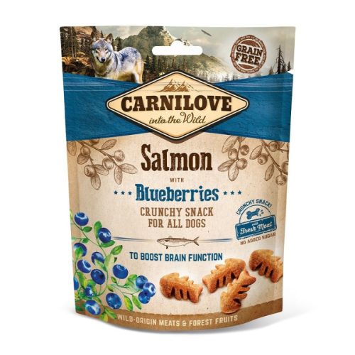 CarniLove Dog Crunchy Snack lazaccal és áfonyával 200g