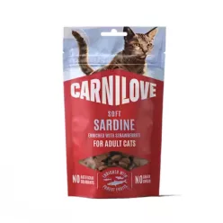 CarniLove Cat Soft Snack szardínia eperrel 50 g