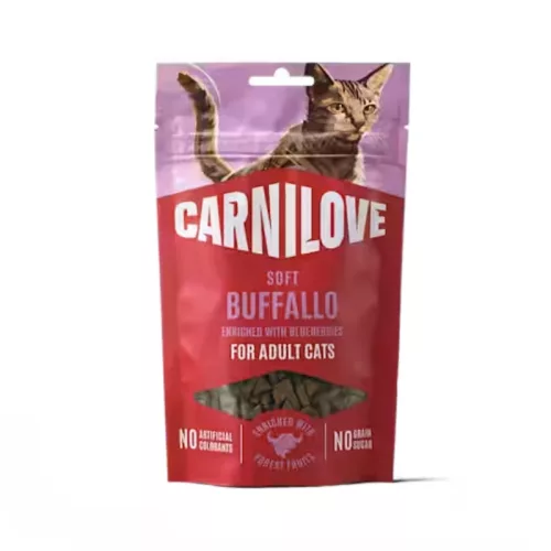 CarniLove Cat Soft Snack bivaly áfonyával 50 g