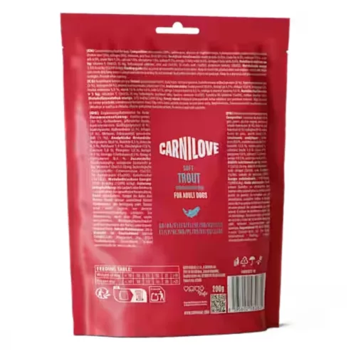 Carnilove DOG Soft Snack pisztráng kaporral 200 g