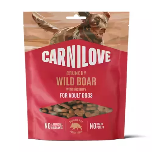 CarniLove Dog Crunchy Snack vaddisznó csipkebogyóval 200 g