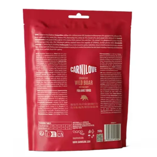 CarniLove Dog Crunchy Snack vaddisznó csipkebogyóval 200 g