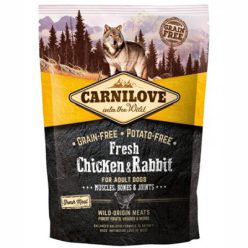   Carnilove Fresh Adult Dog Chicken & Rabbit Muscles, Bones & Joints, Csirke és Nyúl Hússal 1,5kg