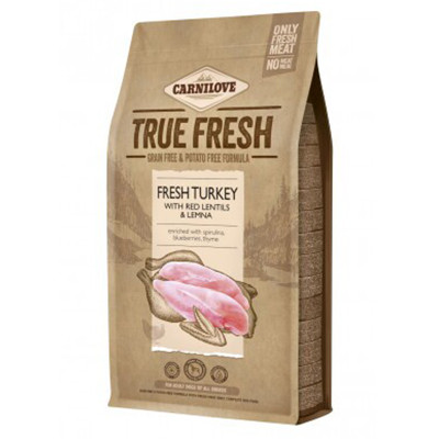 Carnilove True Fresh Pulyka, vöröslencse és békalencse 11,4kg