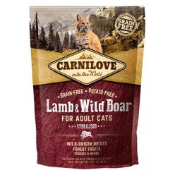   Carnilove Adult Lamb & Wild Boar, Bárány és Vaddisznó Hússal 1,5kg