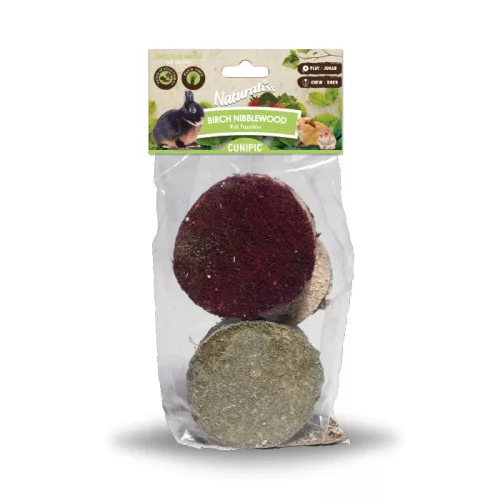 CUNIPIC Naturaliss nyírfa korongok zöldséggel 200g