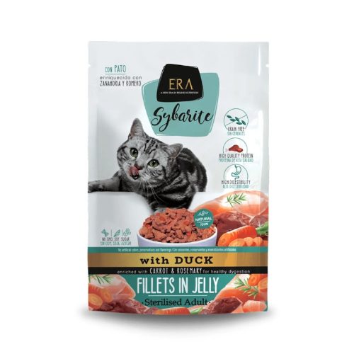 ERA Sybarite Felnőtt Steril macska alutasak - kacsa 85g 