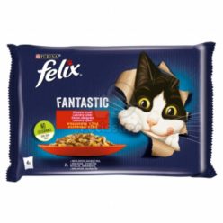   FELIX Fantastic Felnőtt macska alutasak - házias válogatás 4 x 85g