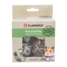 Flamingó töltött szizál és rattan labda 4db 5cm