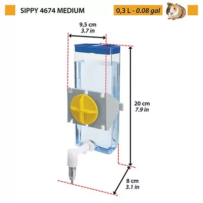 Ferplast Itató Sippy 4674 Medium 300ml