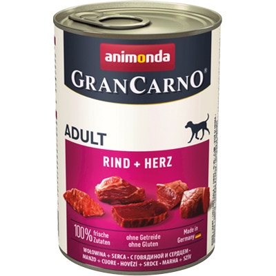 GranCarno Adult Marha + Szív 400g - Kifutó