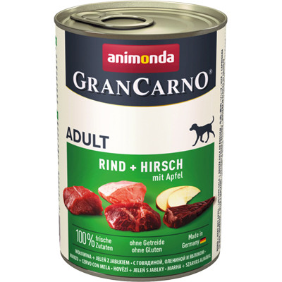 GranCarno Adult Marha + Szarva Almával 400g - Kifutó