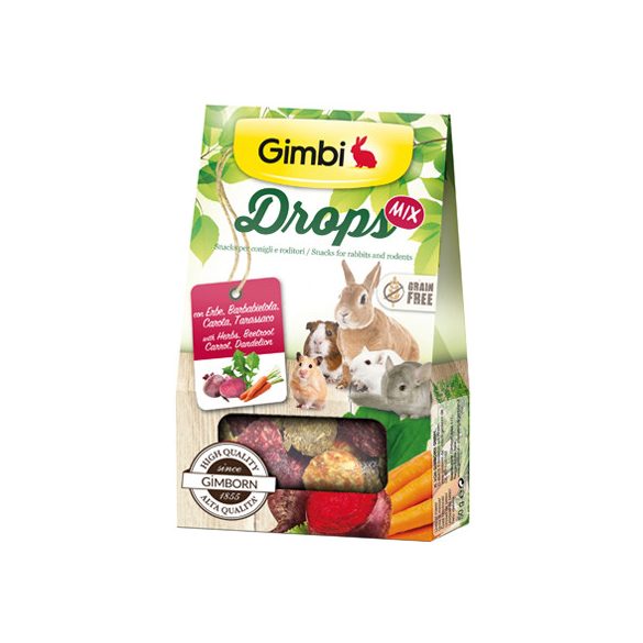 Gimbi snack drops mix 4in1 50g