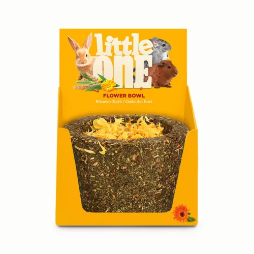 Little One Flower Bowl réti fű tál körömvirággal 120 g