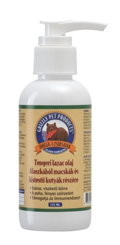 Grizzly Lazacolaj Kistetsű Kutyáknak és Macskáknak 125ml