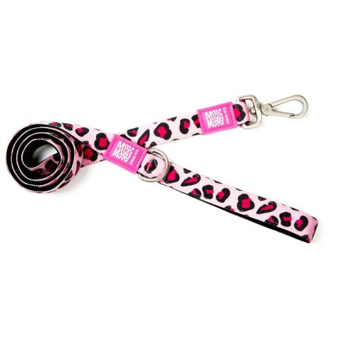 Max & Molly póráz XS leopard pink 1,2 m / 10mm