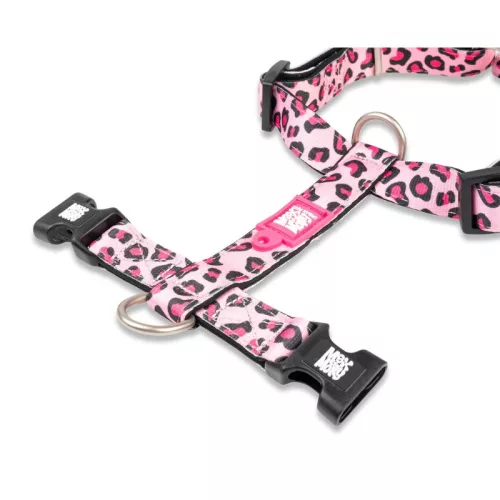Max & Molly hám H XS leopard pink 32-40cm / 10mm