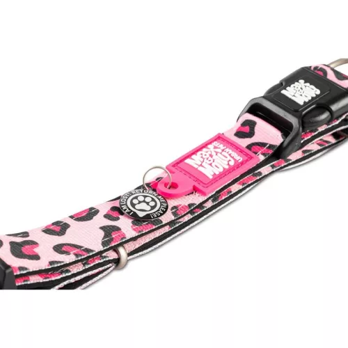 Max & Molly Smart ID nyakörv L leopard pink 39-62cm / 25mm