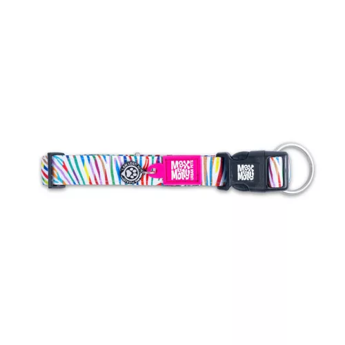 Max & Molly Smart ID nyakörv M Magic Zebra 34-55cm / 20mm
