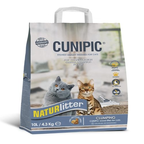 CUNIPIC Naturlitter Wooden Cat Litter Clumping 10l
