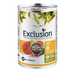   Exclusion Mediterraneo Monoprotein Noble Grain Adult Beef konzerv 400g  