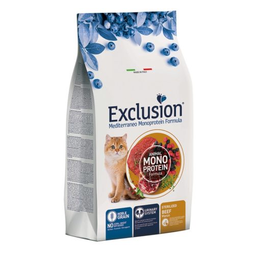 Exclusion Mediterraneo Monoprotein Noble Grain Cat Sterilized Beef 300g
