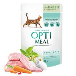 OPTIMEAL Felnőtt macska alutasak - nyúl 85g